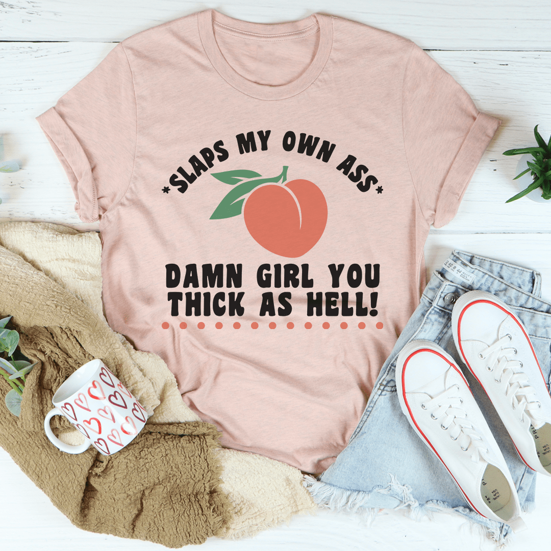 Thick As Hell Tee Heather Prism Peach / S Peachy Sunday T-Shirt